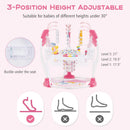 INFANS 3-in-1 Baby Activity Center, Jumper & Bouncer, Music, Lights, 360° Rotating Seat, 3 Adjustable Heights, Learning Toys for 6-12 Months