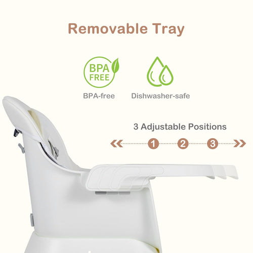 INFANS 9 in 1 High Chair, Convertible Baby Highchair, Table and Chair Set Building Block Infant Dining Booster Seat