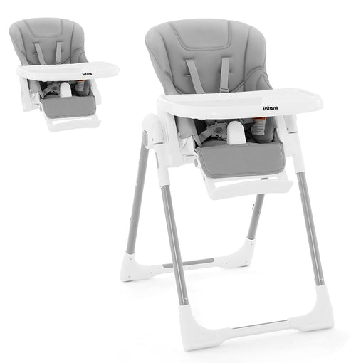 INFANS 4 in 1 High Chair–Booster Seat, Convertible Highchair, Installation-Free,Simple Fold for Baby, Infant& Toddler