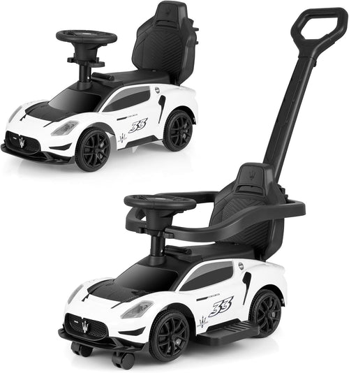 OLAKIDS Push Car for Toddlers, Licensed Maserati 3 in 1 Baby Ride on Sliding with Parent Control Handle