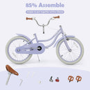 OLAKIDS Kids Bike 12/14/16/18 Inch with Training Wheels & Basket for Ages 3-8  (20 Inch without traninning wheels)