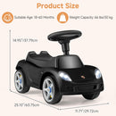 OLAKIDS Licensed Push Car for Toddlers, Foot to Floor Ride on Toy for Boys Girls 1.5-5 Years
