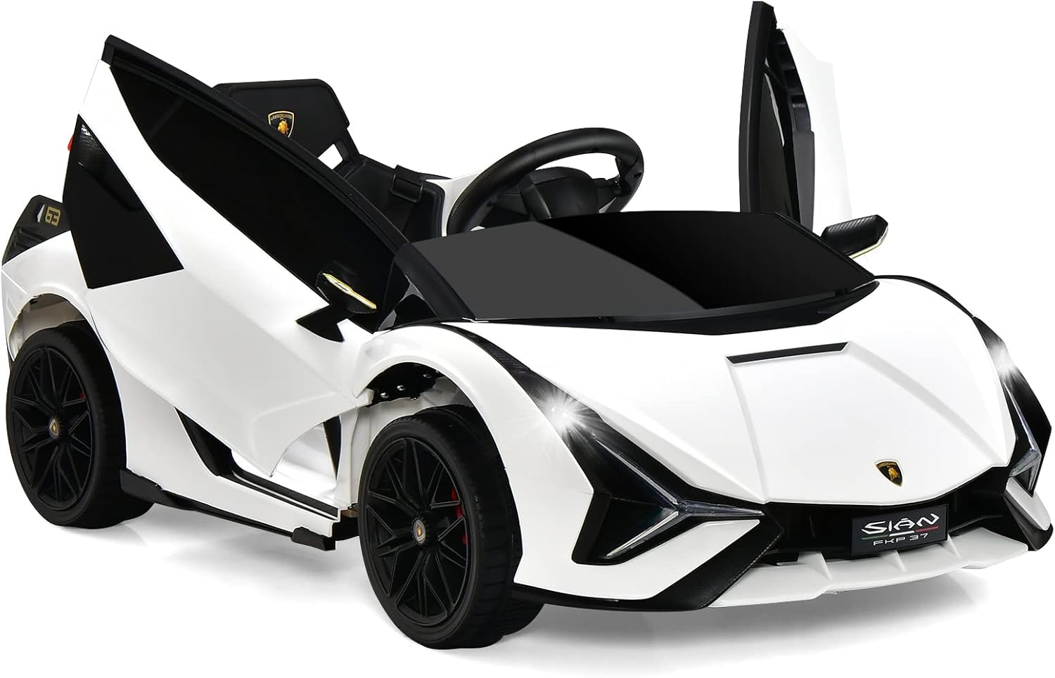 OLAKIDS Licensed Lamborghini SIAN 12V Kids Ride on Car, Toddler Electric Vehicle