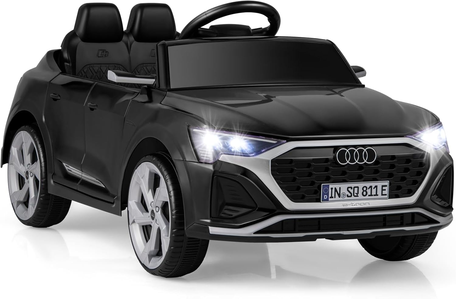 Licensed Audi SQ8 Ride on Car by OLAKIDS, 12V Kids Electric Vehicle with Remote Control, Toddlers Battery Powered Toy with 3 Speeds, Wheels Suspension, Music