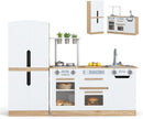 OLAKIDS Kids Kitchen Playset, 2 in 1 Wooden Pretend Play Kitchen