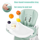 High Chair with One-Hand Removable TrayFoldable for Baby INFANS