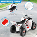 OLAKIDS 6V Kids ATV with Removable Trailer, Forward Backward Function, Widened & Wear-Resistant Wheels, Ride On Toy for Toddlers