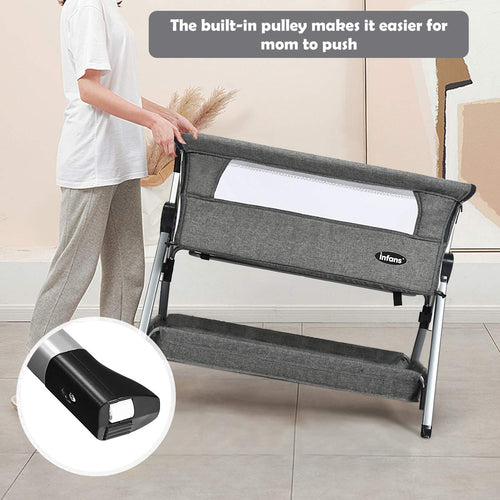 Baby Bassinet Bedside Sleeper with Spine Protecting Support INFANS