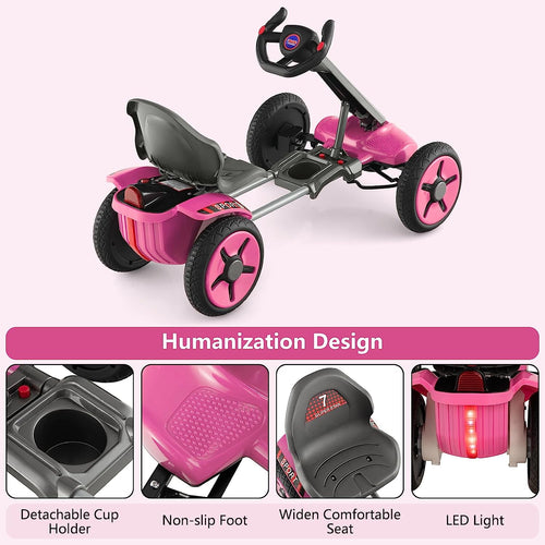 OLAKIDS Go Kart for Kids 12V Battery Ride On Car  for Ages 2-5 Years