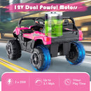 OLAKIDS 12V Ride on UTV, Battery Powered Off-Road Kids Electric Vehicles with Remote Control, Music, Horn, MP3, Lights, 3 Speeds, Soft Start, Ride on Truck for 3+ Boys Girls