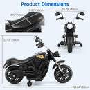 OLAKIDS 6V Kids Motorcycle, Electric Toddler Bike with Training Wheels Indoor Outdoor Ride on Toy