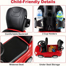 OLAKIDS Licensed Fiat 500X Push Car for Toddlers 4 in 1 Kids Ride on Toys