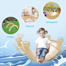 OLAKIDS Wooden Arch Climber Rocker with Soft Cushion, 4 in 1 Montessori Climbing Ladder Toys for Toddlers