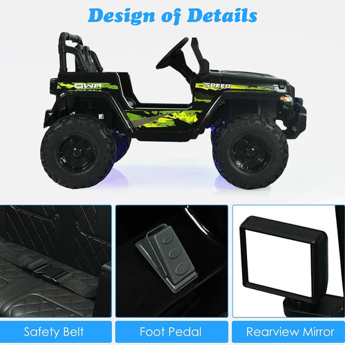 OLAKIDS Kids Ride on Truck 12V Electric Vehicle with Remote Control