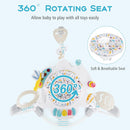 INFANS 3-in-1 Baby Activity Center, Jumper & Bouncer, Music, Lights, 360° Rotating Seat, 3 Adjustable Heights, Learning Toys for 6-12 Months