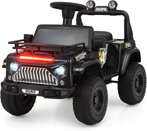 OLAKIDS Ride on Car for Toddlers, 6V Kids Jeep Truck Electric Vehicle Battery Powered ATV  Boys Girls 3-8 Years