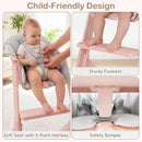 INFANS Washable Baby High Chair, Adjustable Tray, Lightweight, 5-Point Harness, for 6-36 Months Toddlers
