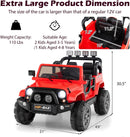 OLAKIDS 2 Seater Ride on Truck, 12V Battery Powered Electric Vehicle for Kids with Remote Control