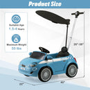 OLAKIDS Licensed Fiat 500 Ride on Push Car for Kids Toddlers 18 Month+