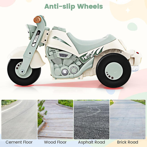 OLAKIDS Ride on Push Car, Foot-to-Floor Sliding Car for Toddlers Kids Motorcycle for Boys Girls Aged 3-5 Years