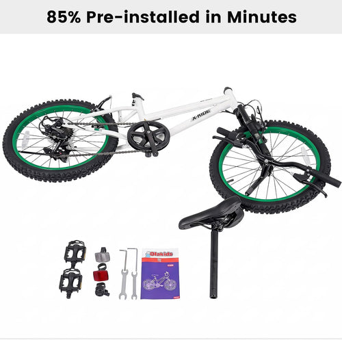 Olakids Kids Mountain Bike, 20 24 Inch Girls Boys Bicycle