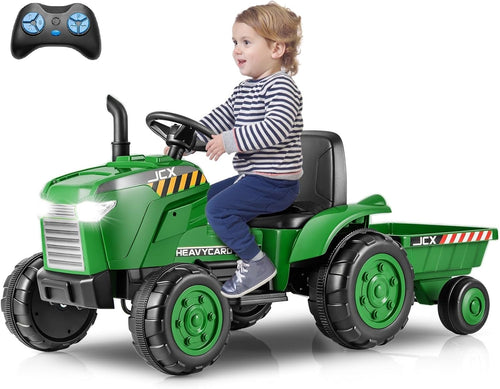 OLAKIDS 12V Kids Ride on Tractor, Battery Powered Motorized Electric Car for Boys Girls