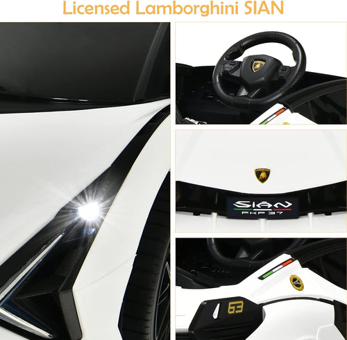OLAKIDS Licensed Lamborghini SIAN 12V Kids Ride on Car, Toddler Electric Vehicle