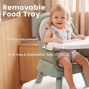 INFANS 8 in 1 Baby High Chair, Convertible Highchair for Babies and Toddlers, Infant Dining Booster Seat