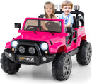OLAKIDS 2 Seater Ride on Truck, 12V Battery Powered Electric Vehicle for Kids with Remote Control
