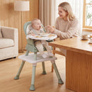 INFANS 8 in 1 Baby High Chair, Convertible Highchair for Babies and Toddlers, Infant Dining Booster Seat