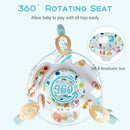 INFANS 3-in-1 Baby Activity Center, Jumper & Bouncer, Music, Lights, 360° Rotating Seat, 3 Adjustable Heights, Learning Toys for 6-12 Months