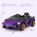 OLAKIDS Licensed Lamborghini SIAN 12V Kids Ride on Car, Toddler Electric Vehicle