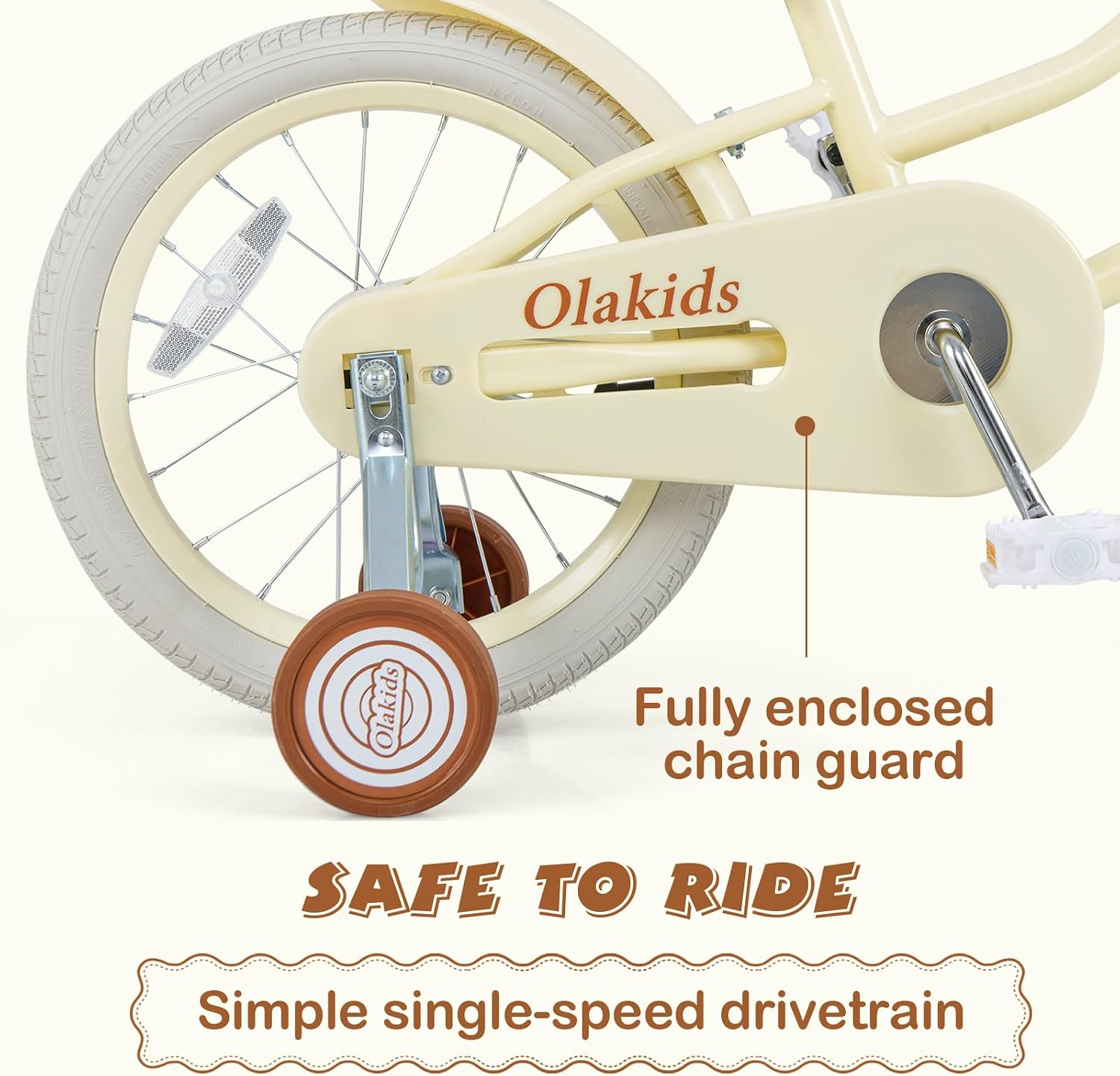 Olakids Kids Bike, 12 14 16  Inch Toddlers Bike with Training Wheels for Girls Boys