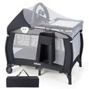 INFANS 4 in 1 Pack and Play, Portable Baby Kid Infant, Travel Playard with Bassinet