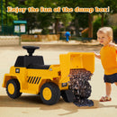 OLAKIDS Licensed Cat Ride on Car, 6V Dump Truck Battery Powered Construction for Kids Toddler Age 1.5-3