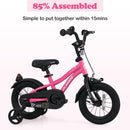 Olakids Kids Bike 12-18 Inch with Training Wheels, Dual Brakes, Adjustable Seat & Handlebar for Boys Girls