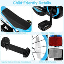 Olakids 12/16 Inch Motorcycle Kids BMX Bike with Light Training Wheels & Suspension