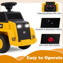 OLAKIDS Licensed Cat Ride on Car, 6V Dump Truck Battery Powered Construction for Kids Toddler Age 1.5-3