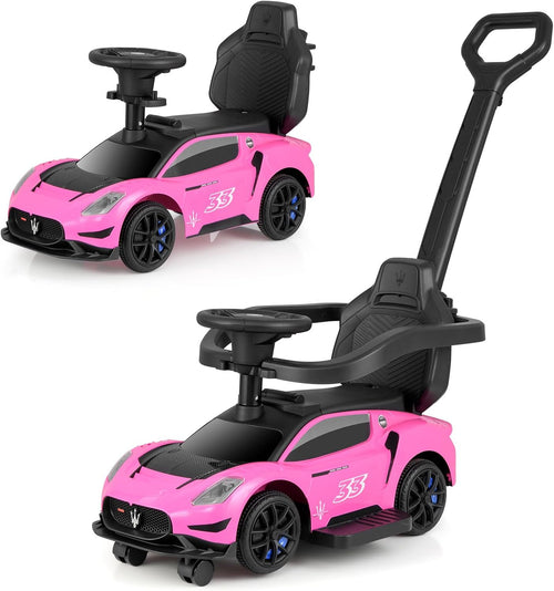 OLAKIDS Push Car for Toddlers, Licensed Maserati 3 in 1 Baby Ride on Sliding with Parent Control Handle