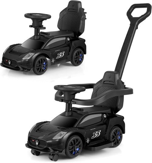 OLAKIDS Push Car for Toddlers, Licensed Maserati 3 in 1 Baby Ride on Sliding with Parent Control Handle