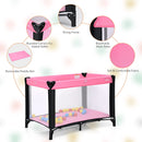 Portable Playard with 50pcs Ball Pit Balls Playpen Activity Center INFANS