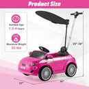 OLAKIDS Licensed Fiat 500 Ride on Push Car for Kids Toddlers 18 Month+