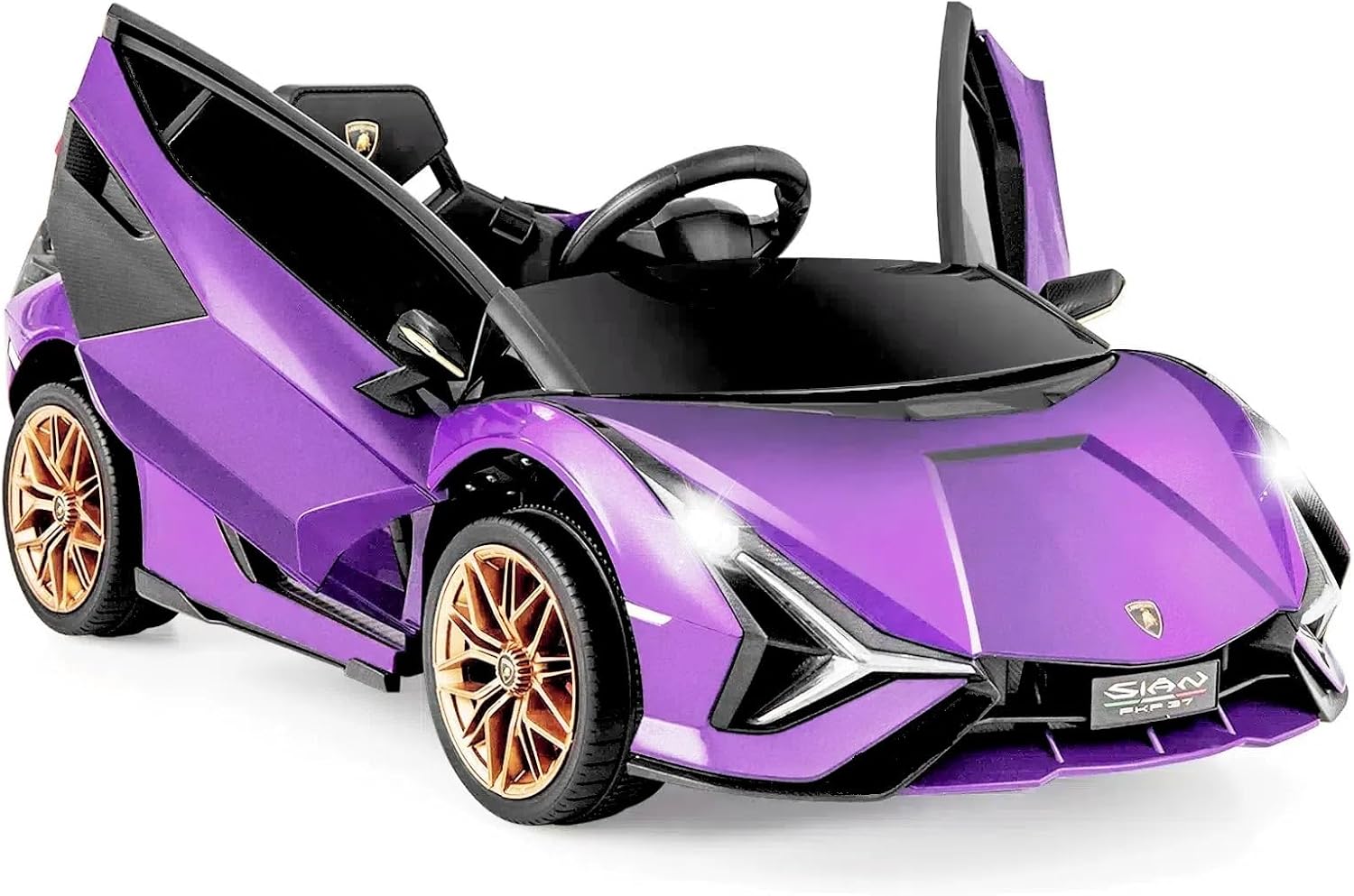 OLAKIDS Licensed Lamborghini SIAN 12V Kids Ride on Car, Toddler Electric Vehicle