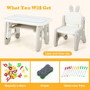 OLAKIDS Kids Table and Chair Set, Activity Table