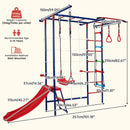 Olakids 8 in 1 Swedish Ladder, Kids Indoor Outdoor Jungle Gym Playground for Toddlers Adults