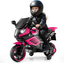 OLAKIDS 6V Kids Motorcycle with Training Wheels,for Boys Girls Aged 3+ Years