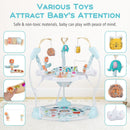 INFANS 3-in-1 Baby Activity Center, Jumper & Bouncer, Music, Lights, 360° Rotating Seat, 3 Adjustable Heights, Learning Toys for 6-12 Months