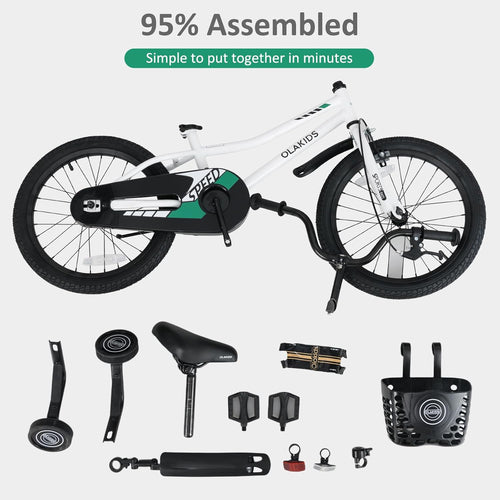 Olakids Kids Bike, 12 14 16 18 Inch Toddlers Bike for Boys Girls 3-8 Years Old