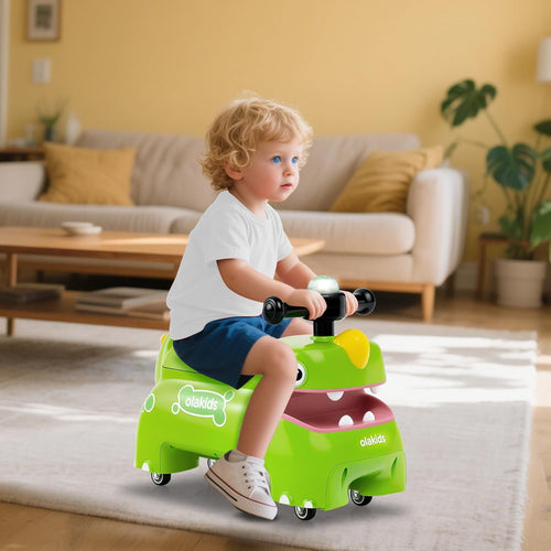 OLAKIDS Ride on Push Car, Kids Foot-to-Floor Sliding Car with Universal Wheels Boys Girls Aged 3+ Years