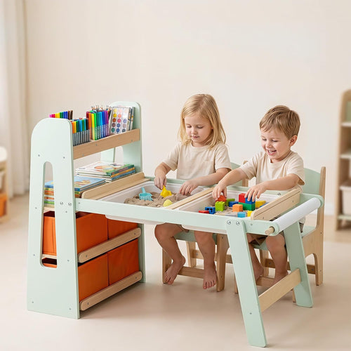 Olakids Sensory Table and Chairs Set for Toddlers